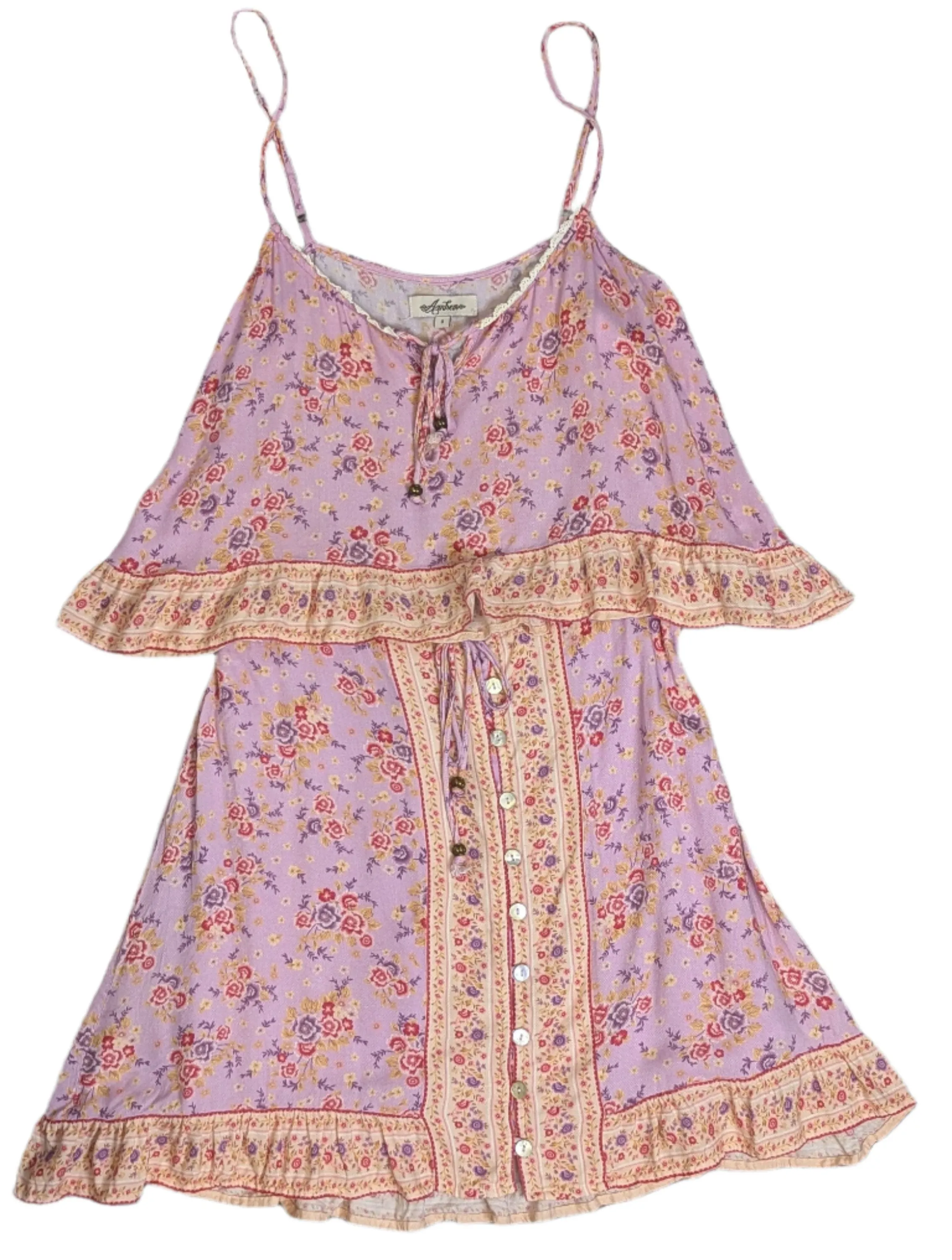 Arnhem Floral 'Harmony' Cropped Cami & Mini Skirt Set in Lilac