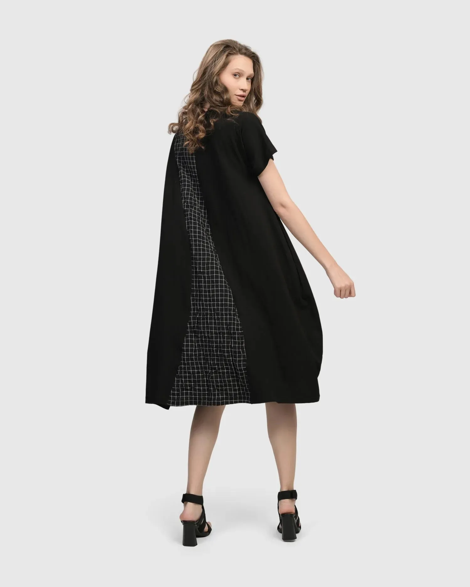 Athena Relaxed Cocoon Dress, Net