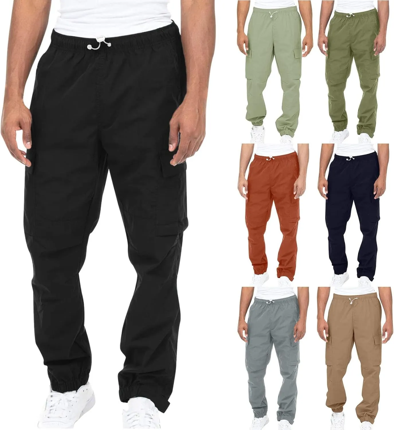 Big and Tall Sweatpants for Men Baggy Athletic Jogger Pants with Pockets Sweatpants for Men Men's Active Basic Jogger