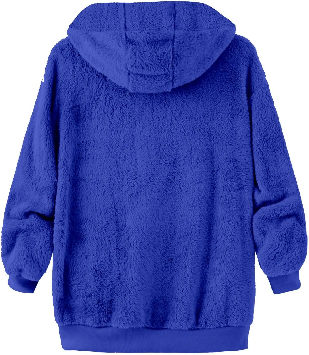 Cambkatl Men's Fuzzy Sherpa Hoodie Jacket Full Zip Up Fleece Long Sleeve Loose Soft Hooded Sweatshirt Athletic Sports Coat