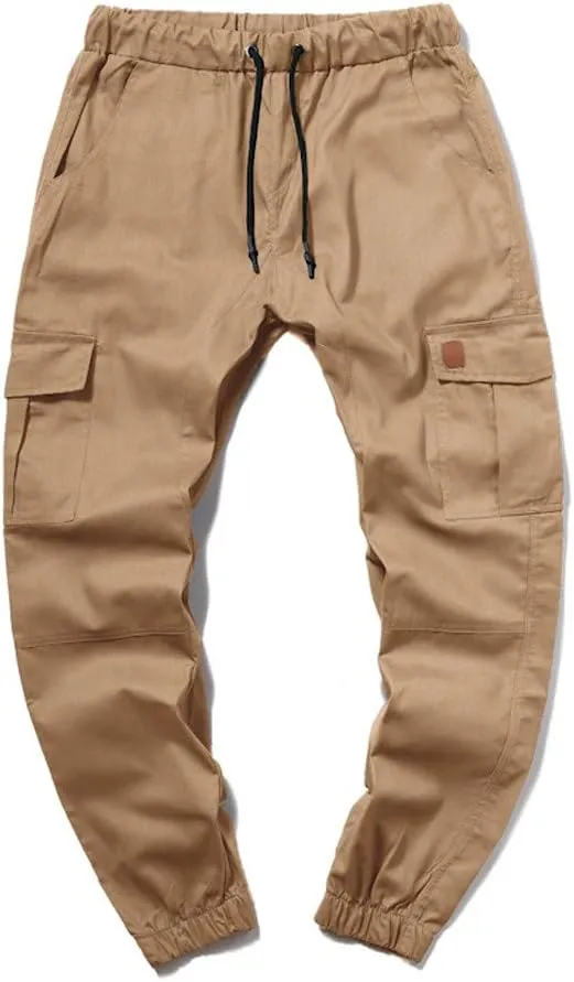 Cargo Trousers for Men Men Joggers Pants Loose Fit Men's Classic-Fit Expandable-Waist Flat-Front Pant Golf Joggers