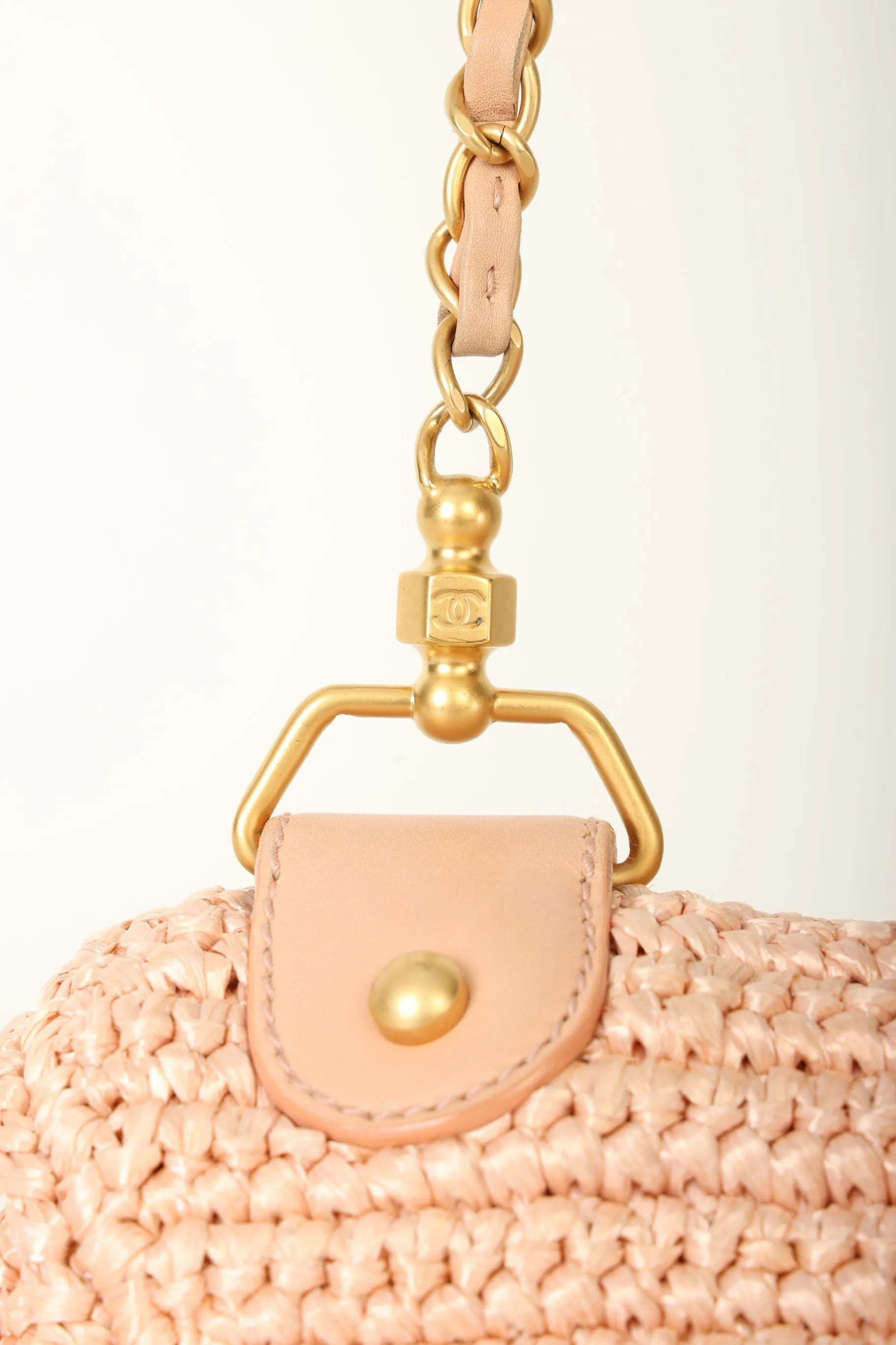 Chanel 2005 Raffia Chain Shoulder Bag