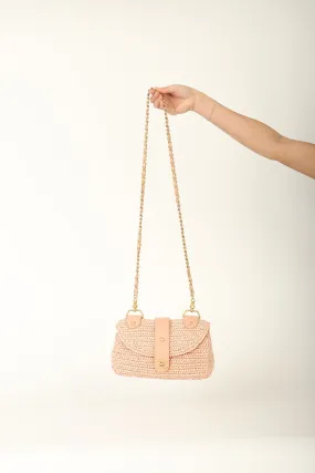 Chanel 2005 Raffia Chain Shoulder Bag