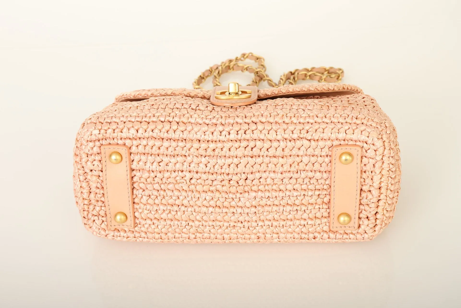 Chanel 2005 Raffia Chain Shoulder Bag