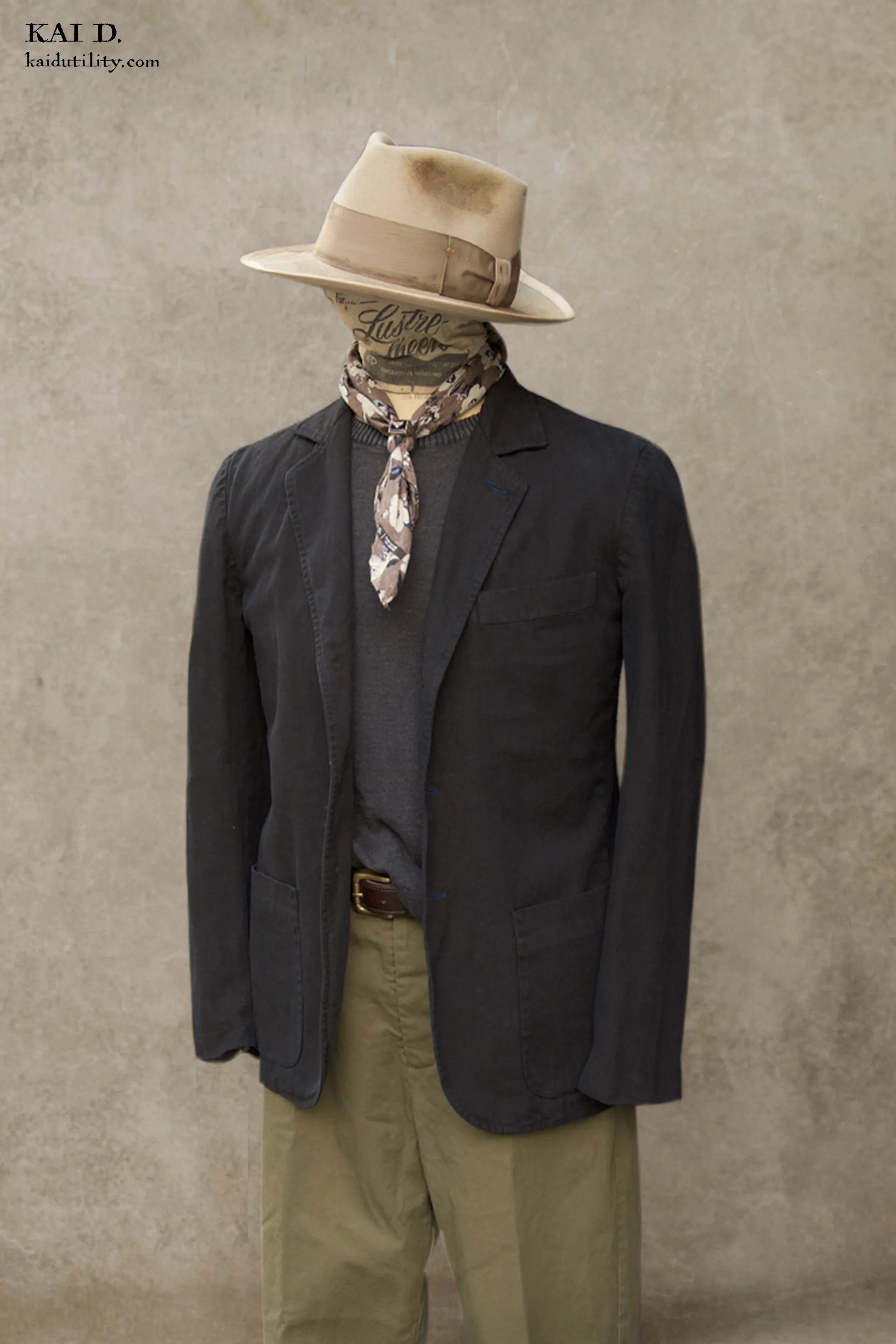 Garment Dyed Shoemaker Jacket - Black -  L
