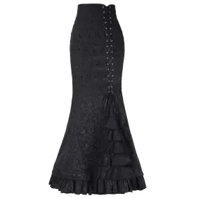 Goth Vintage Women Trumpet Mermaid Skirts