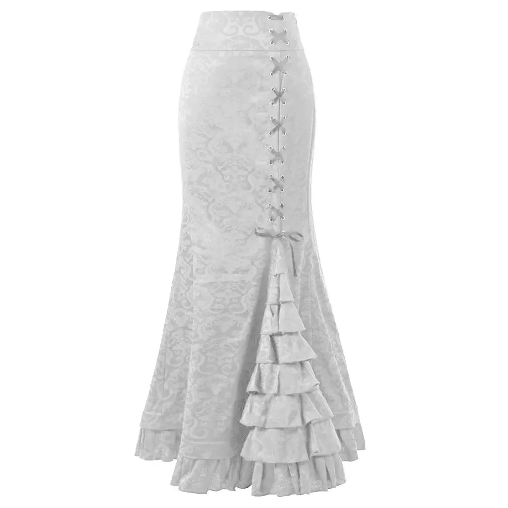 Goth Vintage Women Trumpet Mermaid Skirts