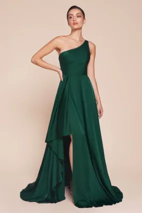Ladivine 7450 Bridesmaids Dress Soft Satin one shoulder A line mother of the bride groom