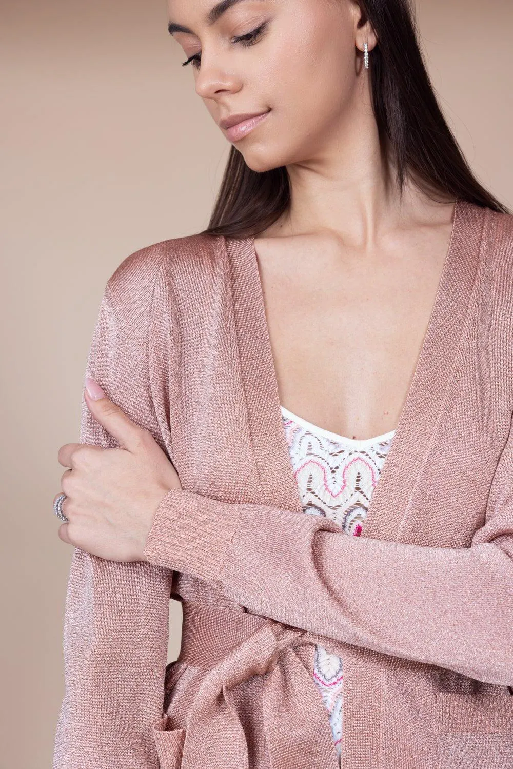 Long Cardigan - Light Pink