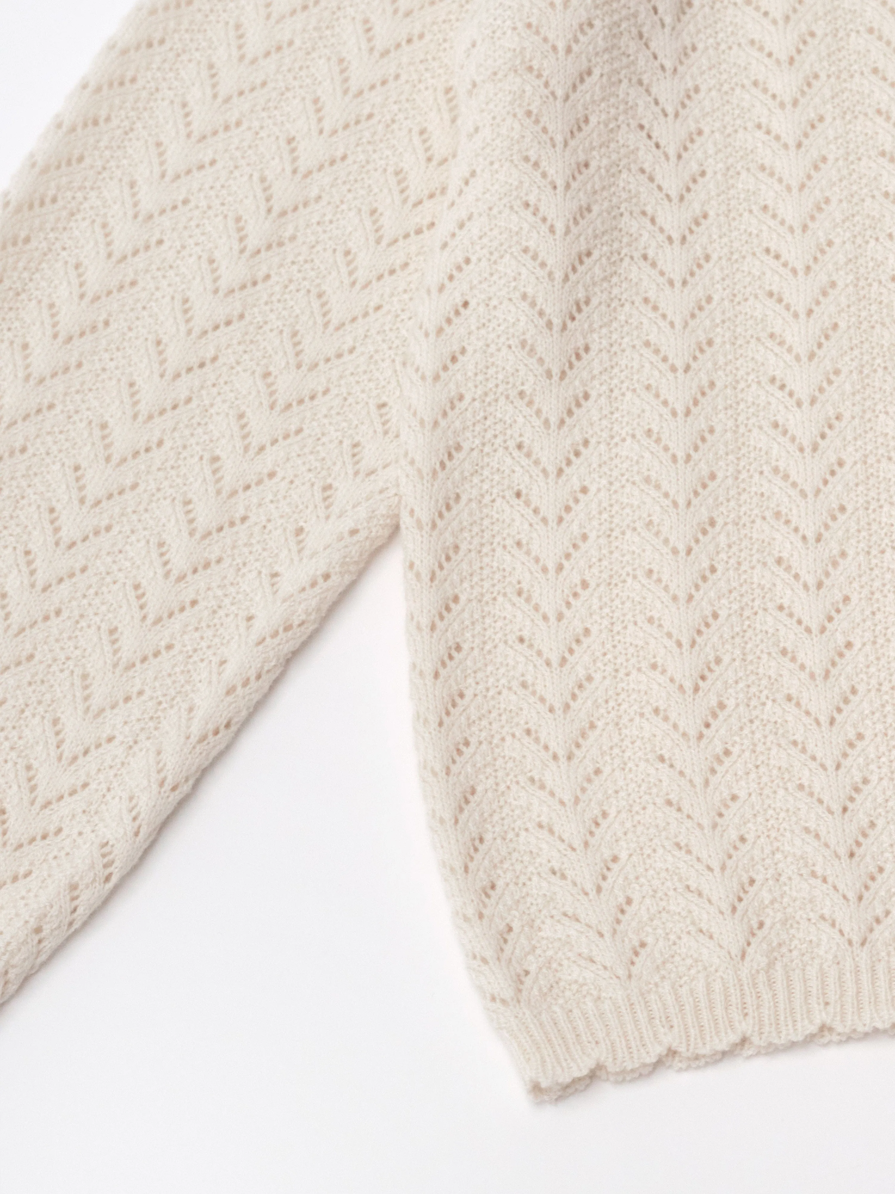 Louisiella Baby Lanthe Knit Cardigan- Light Beige