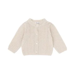 Louisiella Baby Lanthe Knit Cardigan- Light Beige