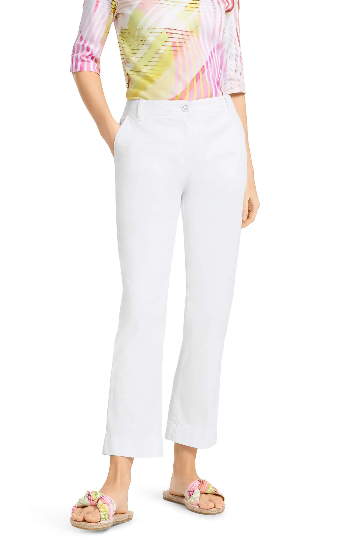 Marc Cain Sports US 81.43 W62 100 White Trousers