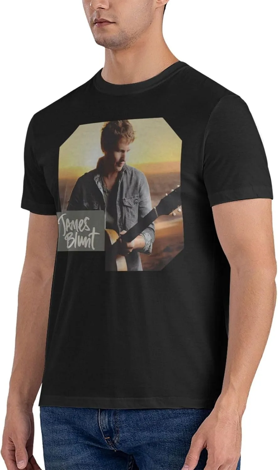 Men T Shirt Short Sleeve Crewneck Tee Summer Beach Tops Comfortable Cotton Shirt