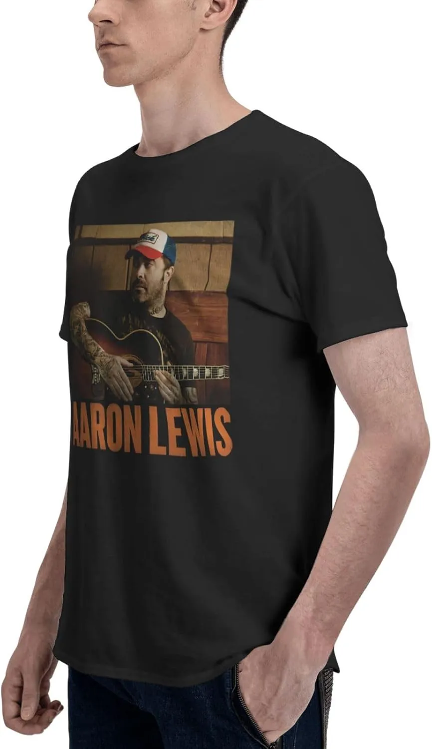 Men T Shirt Short Sleeve Crewneck Tee Summer Beach Tops Comfortable Cotton Shirt