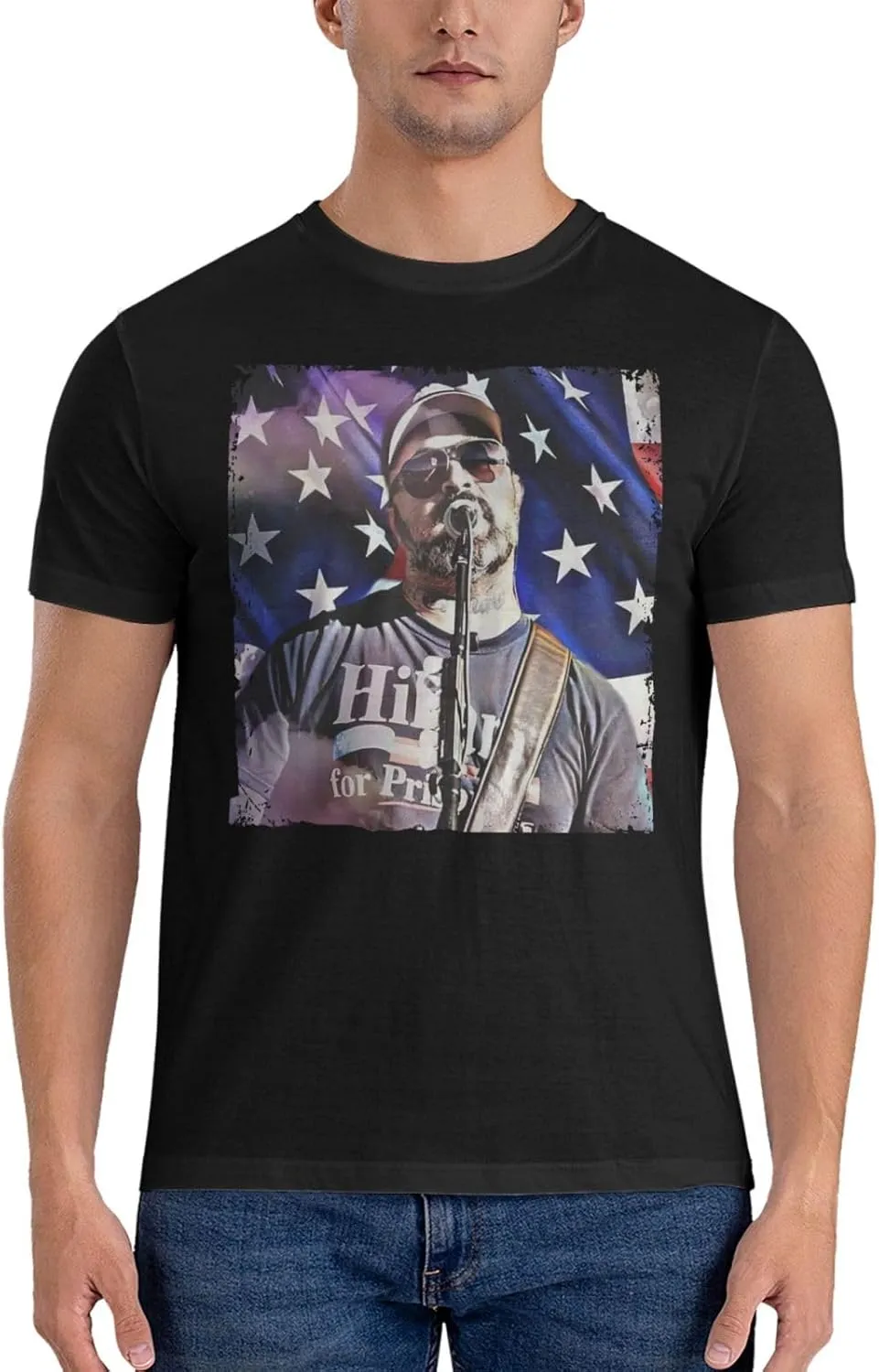 Men T Shirt Short Sleeve Crewneck Tee Summer Beach Tops Comfortable Cotton Shirt
