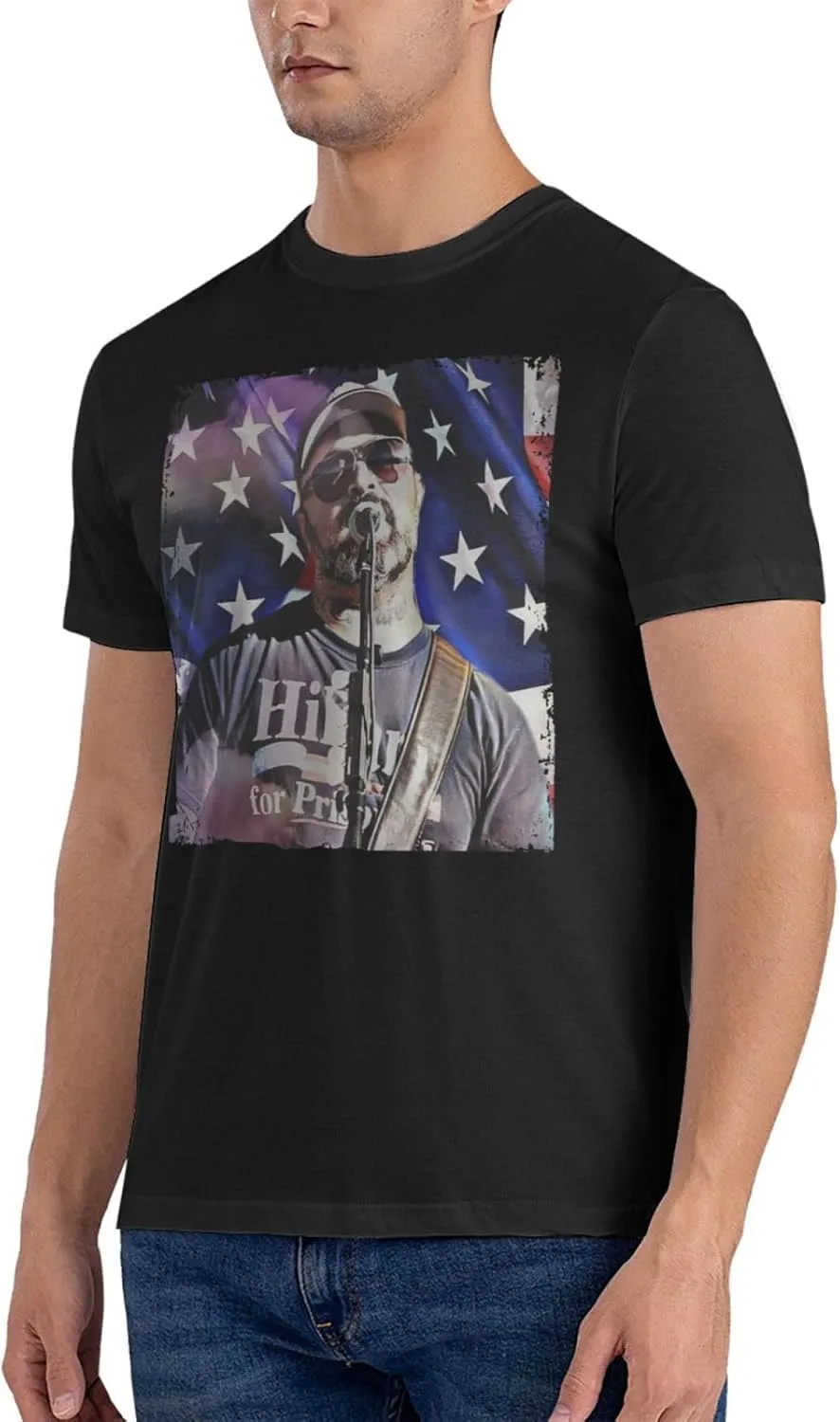 Men T Shirt Short Sleeve Crewneck Tee Summer Beach Tops Comfortable Cotton Shirt