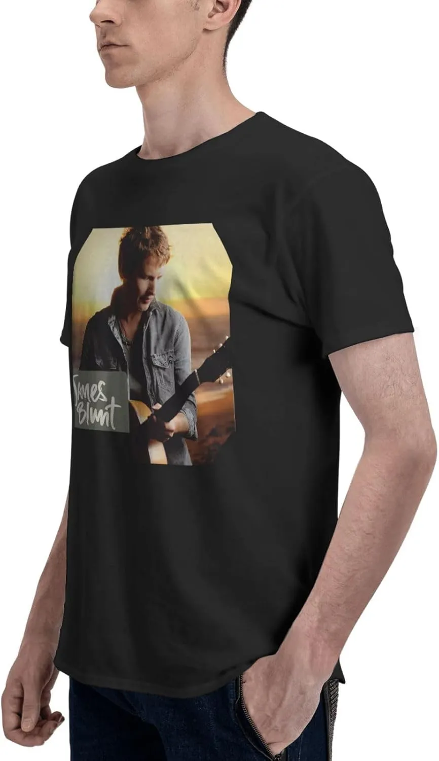 Men T Shirt Short Sleeve Crewneck Tee Summer Beach Tops Comfortable Cotton Shirt