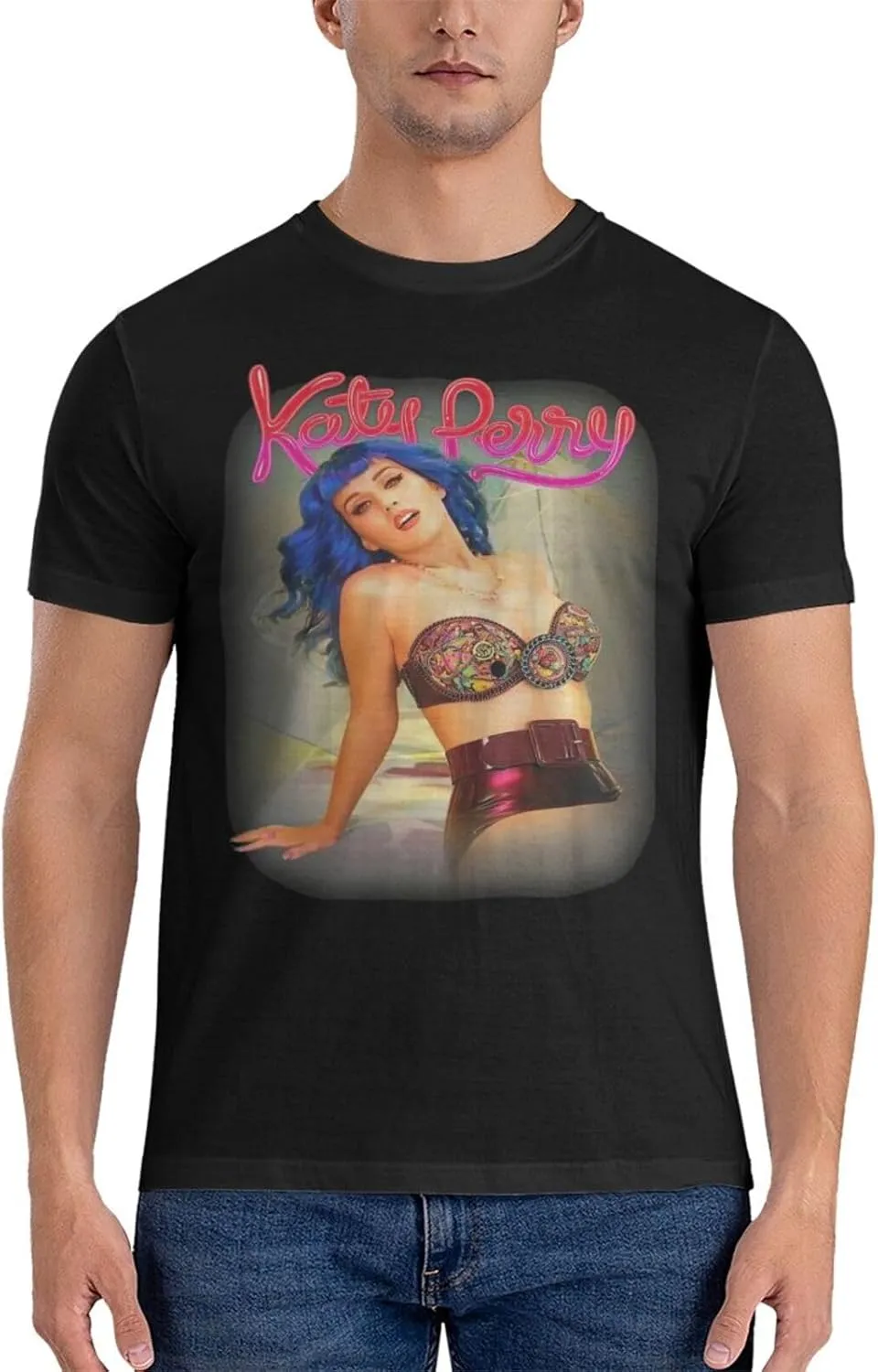 Men T Shirt Short Sleeve Crewneck Tee Summer Beach Tops Comfortable Cotton Shirt