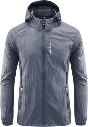 Men's Hoodie Jackets Outdoor Waterproof Hooded Lightweight Tactical Jacket Water Resistant Soft Shell Winter Coats