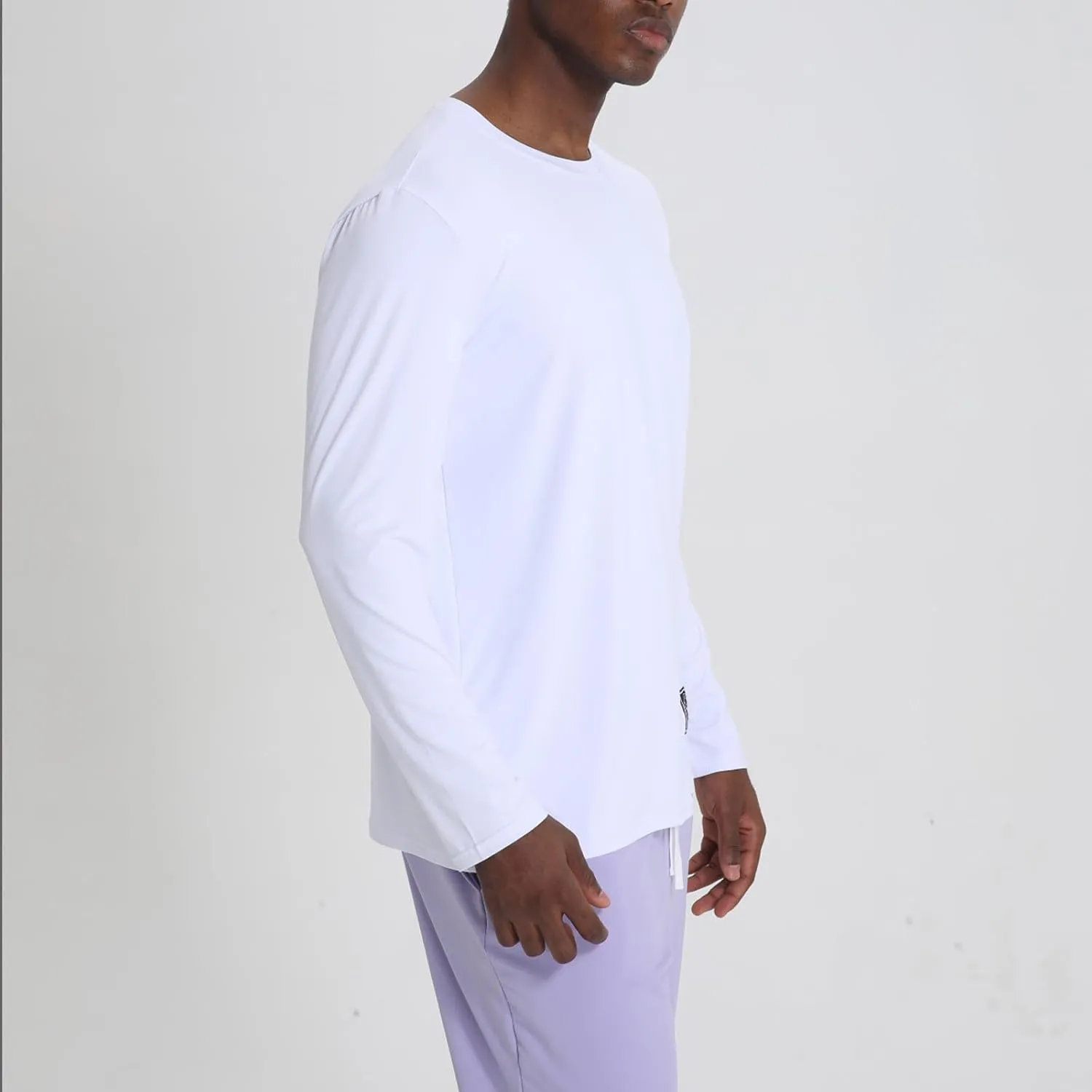 Mens Light Weight Sun Shirts UV Protection Long Sleeve Breathable Tshirts SPF Rash Guard for Fishing Hiking Running