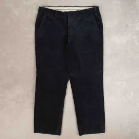 MEN'S VINTAGE ITALIAN MADE RELAXED JUMBO CORD TROUSERS - W36 X L29