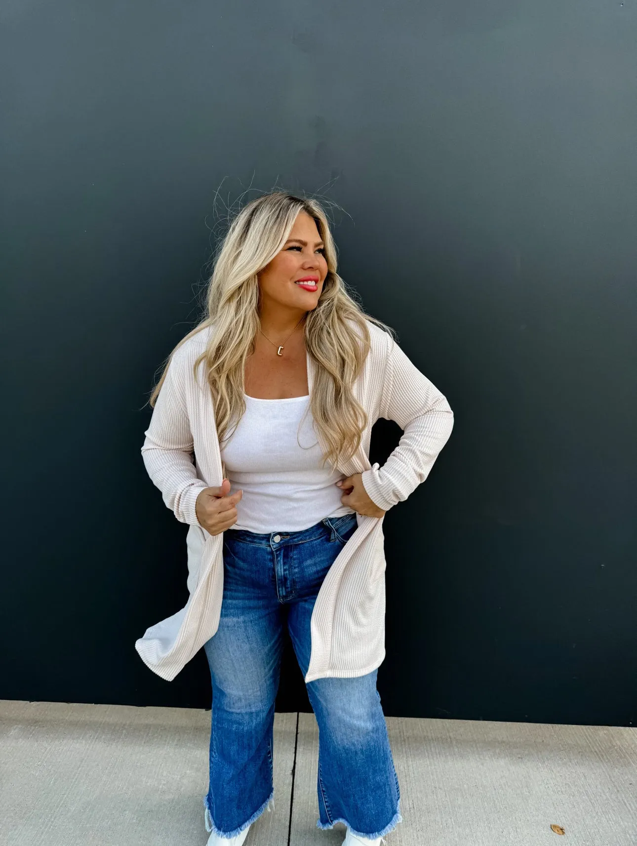 Reese Cardigan in Light Pink