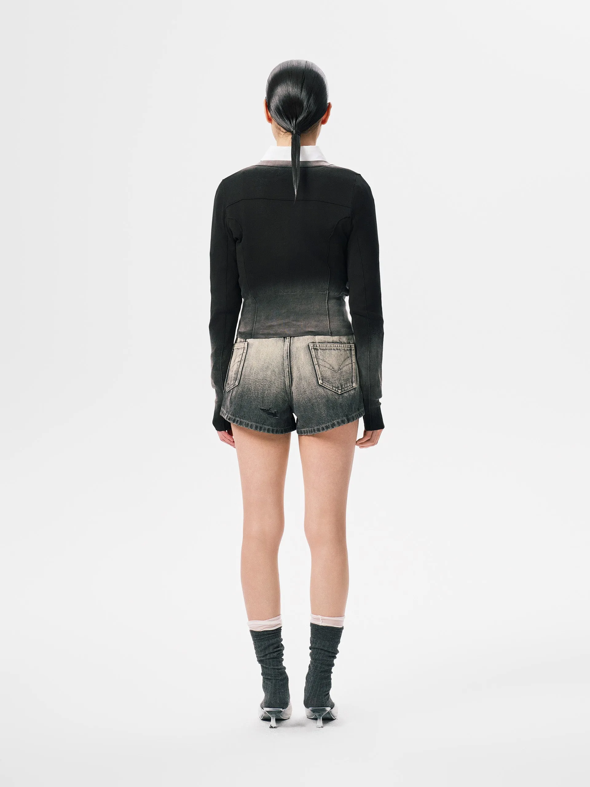 SANDWASHED KNIT CARDIGAN