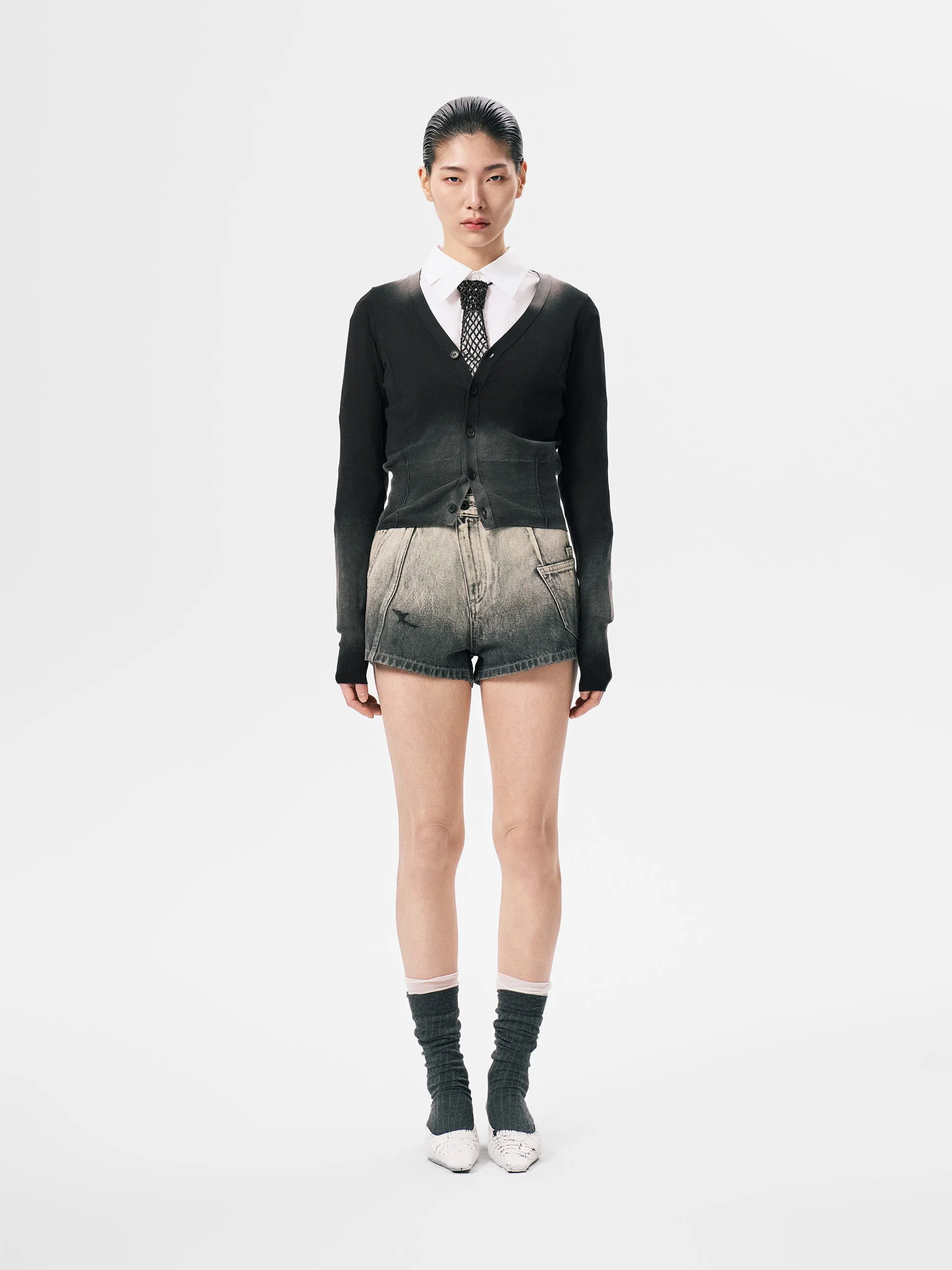 SANDWASHED KNIT CARDIGAN