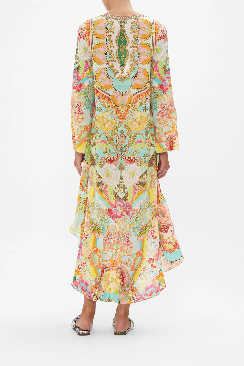 SHORT DRESS WITH HIGH LOW HEM AN ITALIAN WELCOME