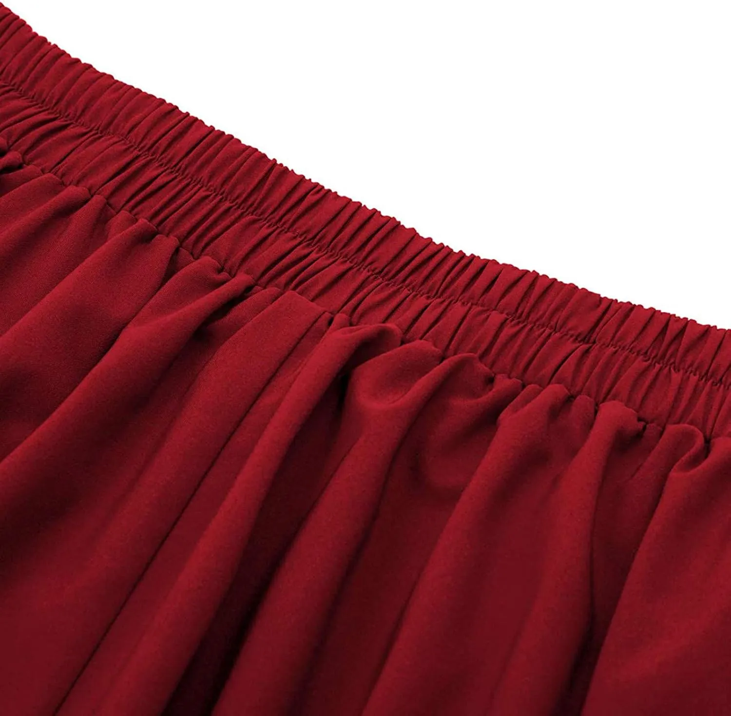 Skirts for Women Trendy Casual Summer Pleated High Elastic Waist Solid Tummy Control Lounge Long Skirts for Women