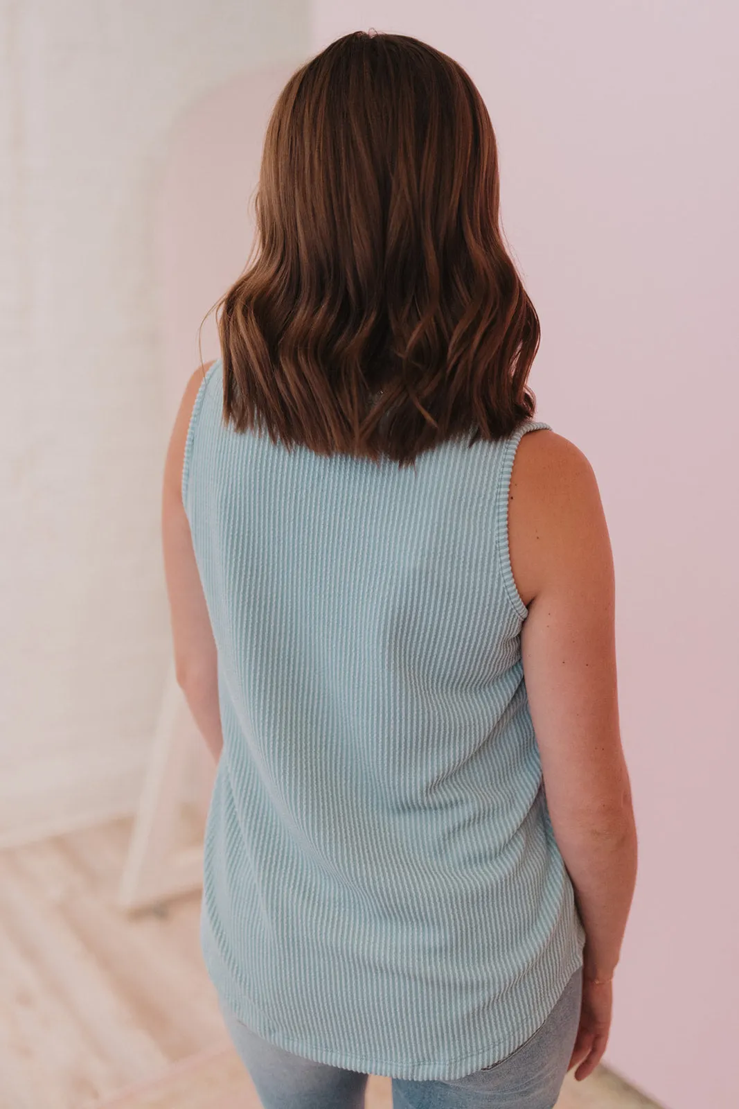 Summer Breeze Dusty Blue Tank
