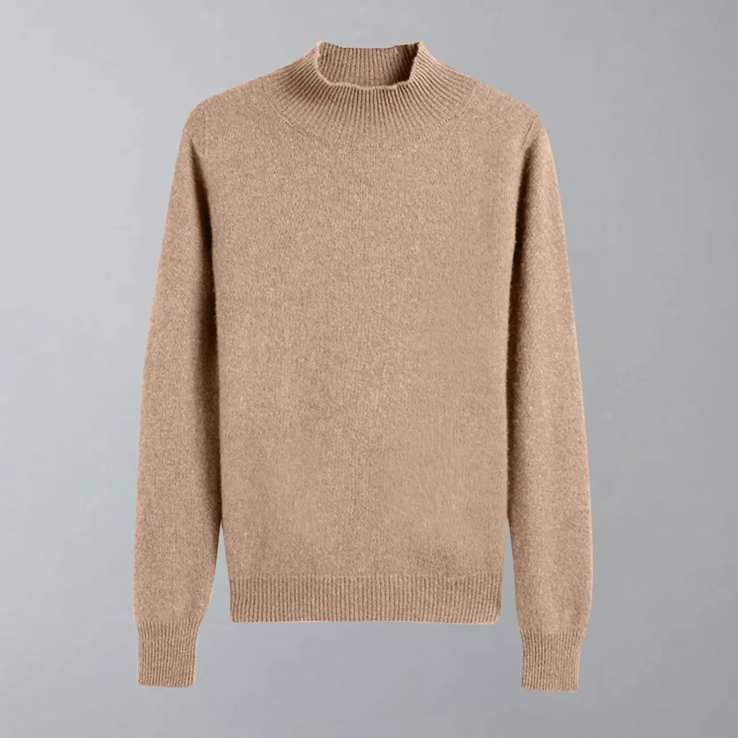 Sweaters for Women Trendy Casual Solid Color Half Turtleneck Comfy Clothes Soft Long Sleeves Slim Fit Pullover Tops