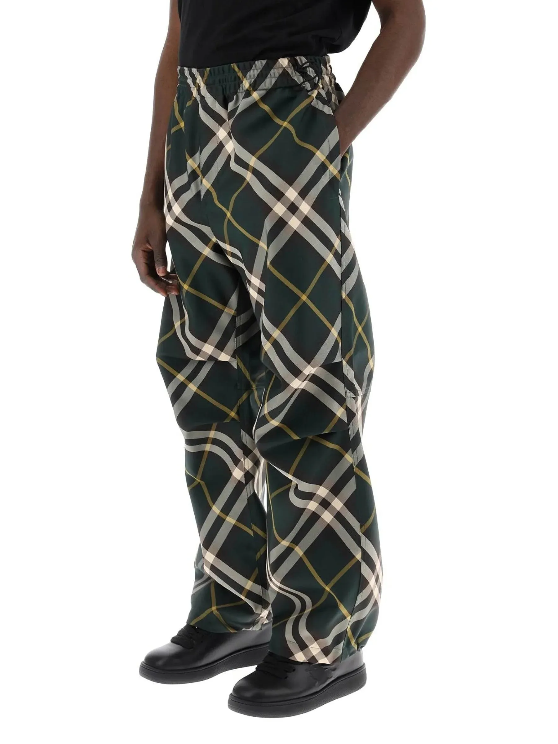 Technical Check Twill Trousers