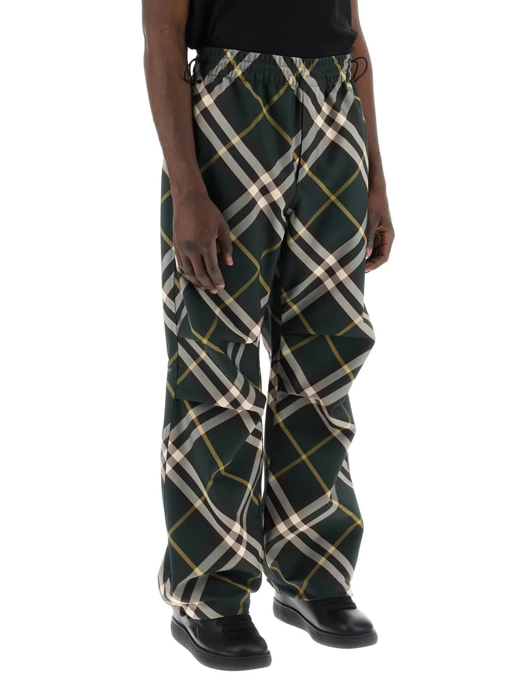 Technical Check Twill Trousers