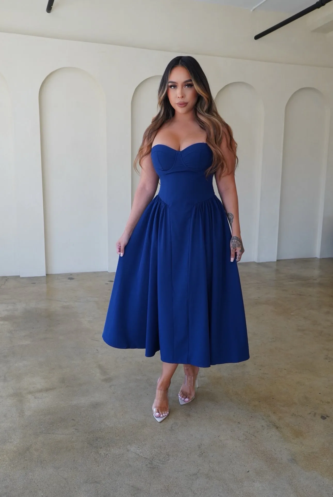 Tiana Sundress with Pockets - Navy