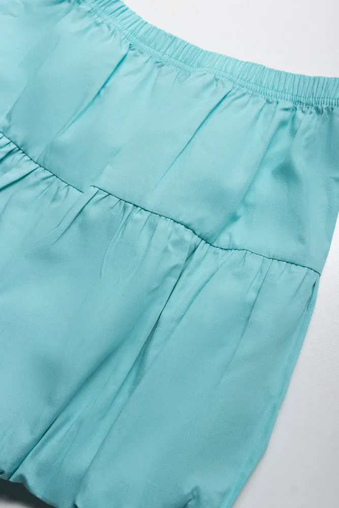 Top and Skirt Set Blue