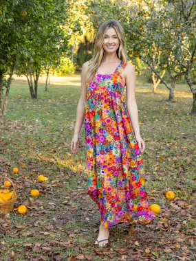 Tricia Maxi Dress - Rainbow Calico Floral