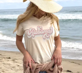 V-Neck Soft Style Alabama Retro Tee