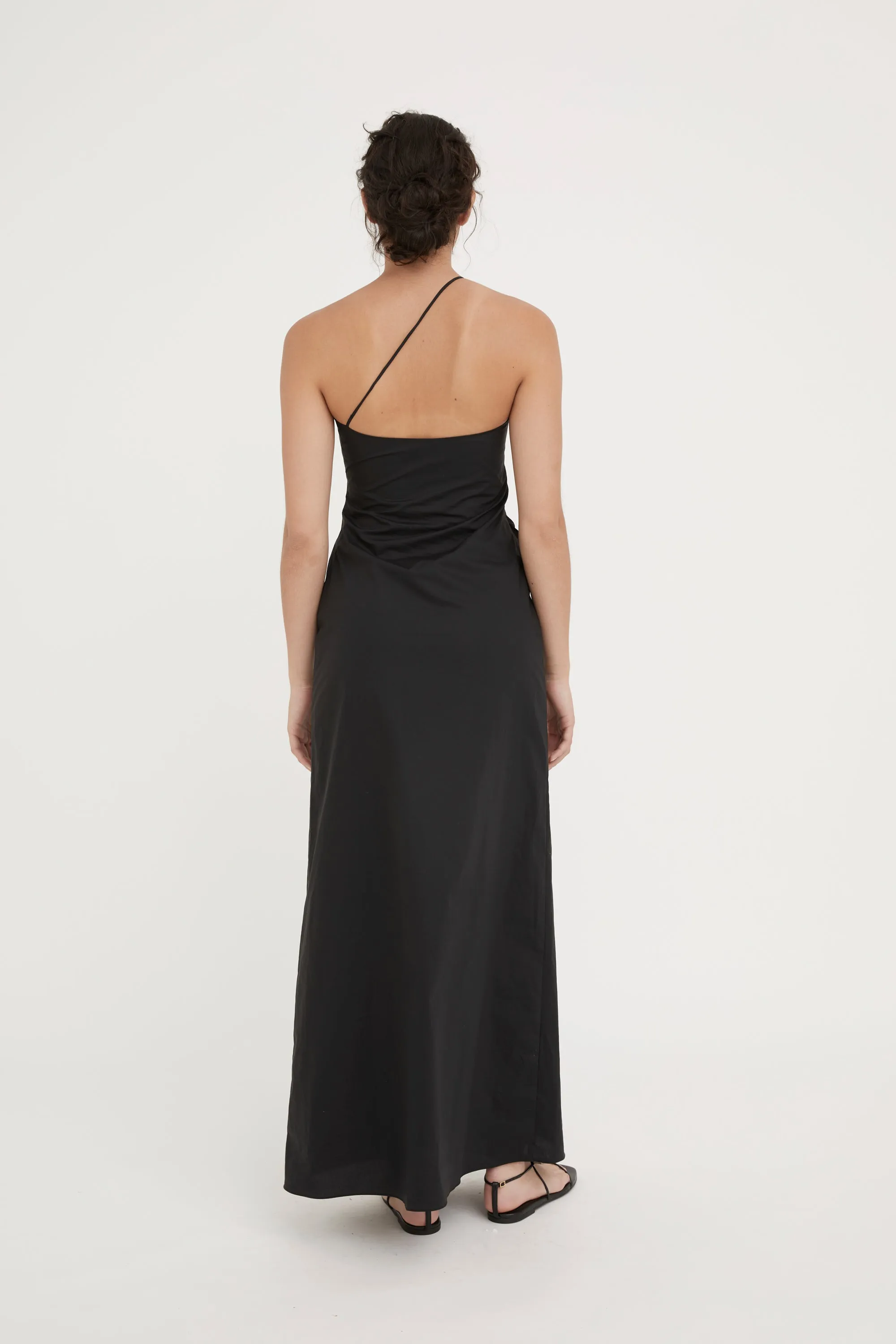 VERA COTTON SUNDRESS- BLACK