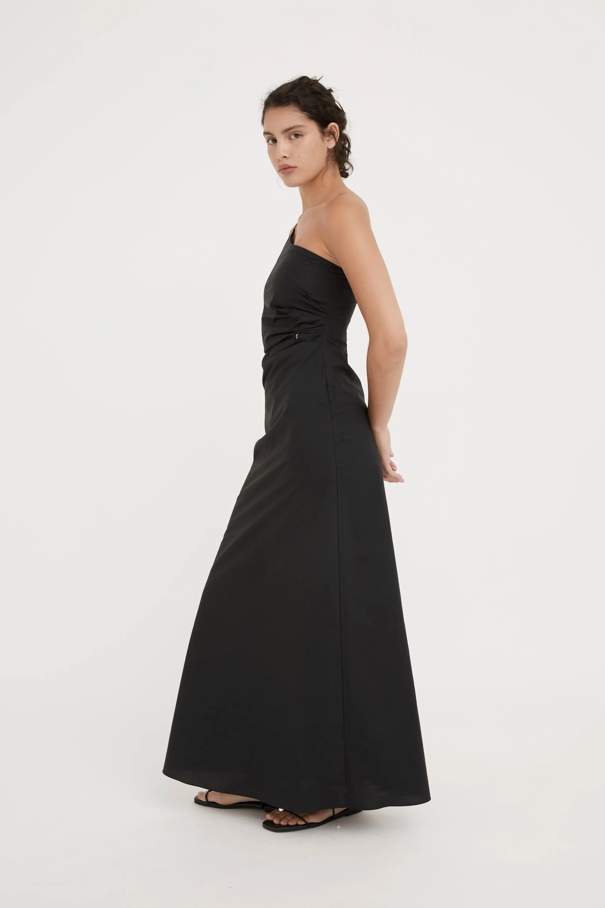 VERA COTTON SUNDRESS- BLACK