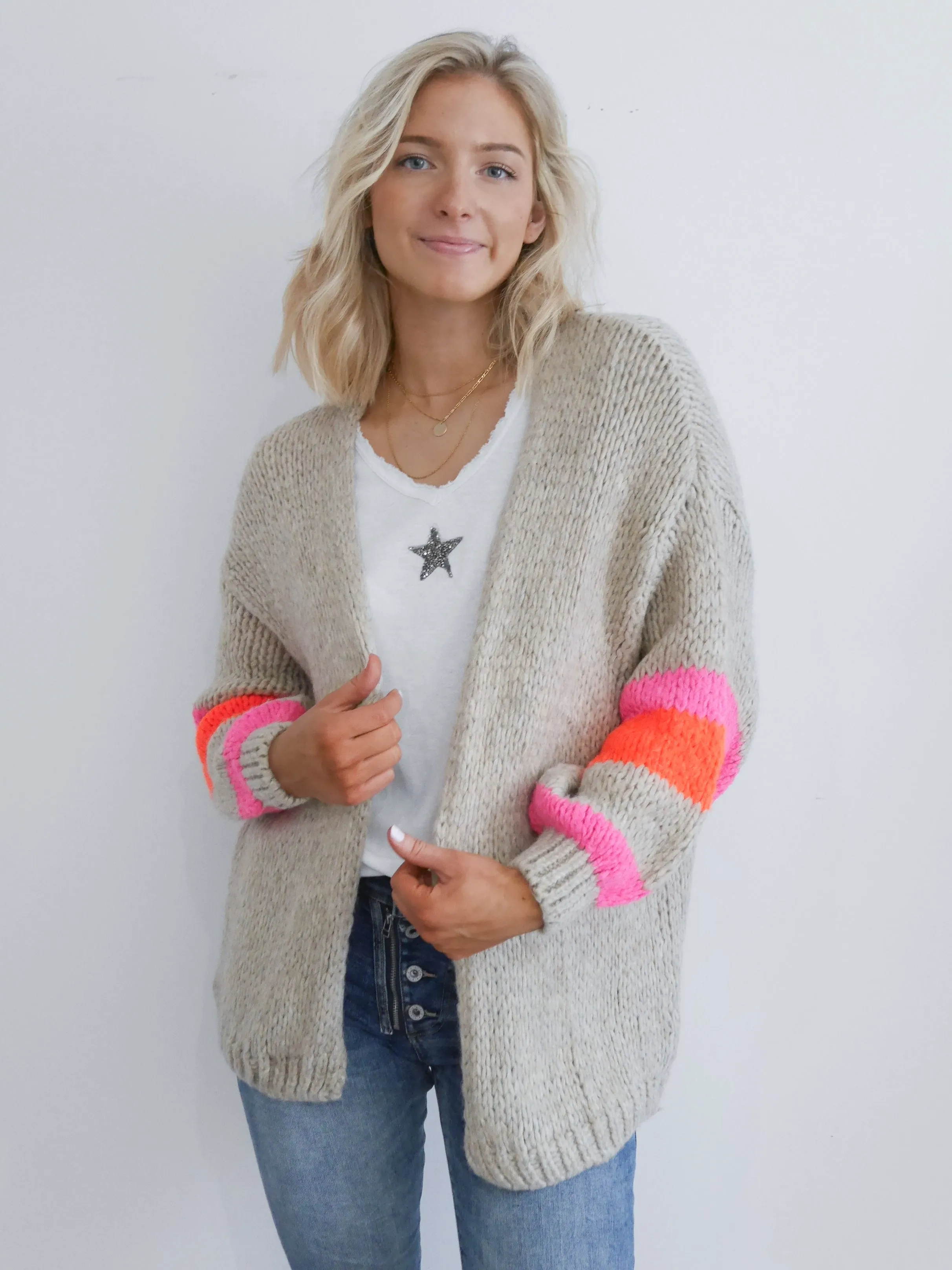 Vienna Cardigan Light Camel