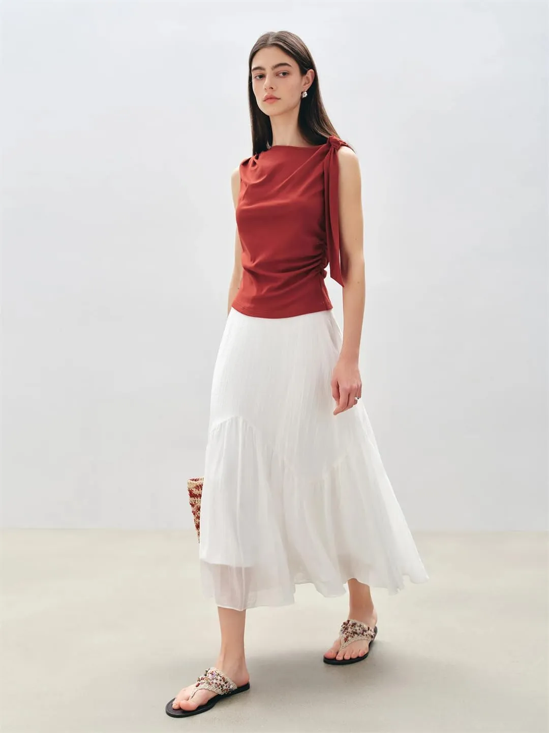Women Skirt Style Light Elegant Mid-Length Casual Skirt