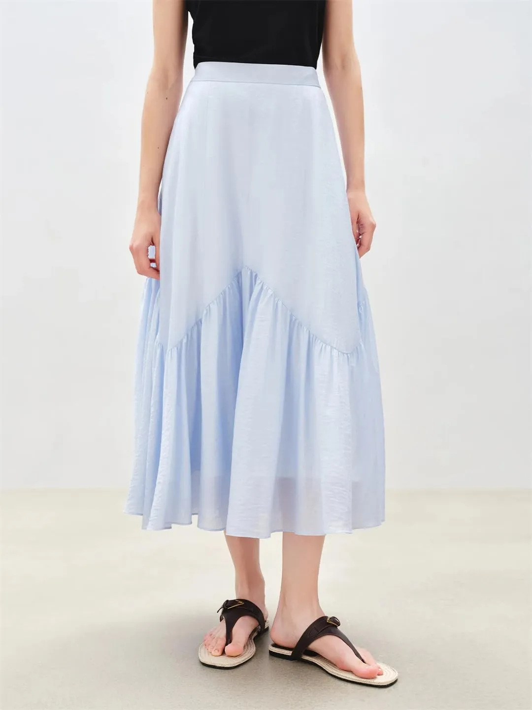 Women Skirt Style Light Elegant Mid-Length Casual Skirt
