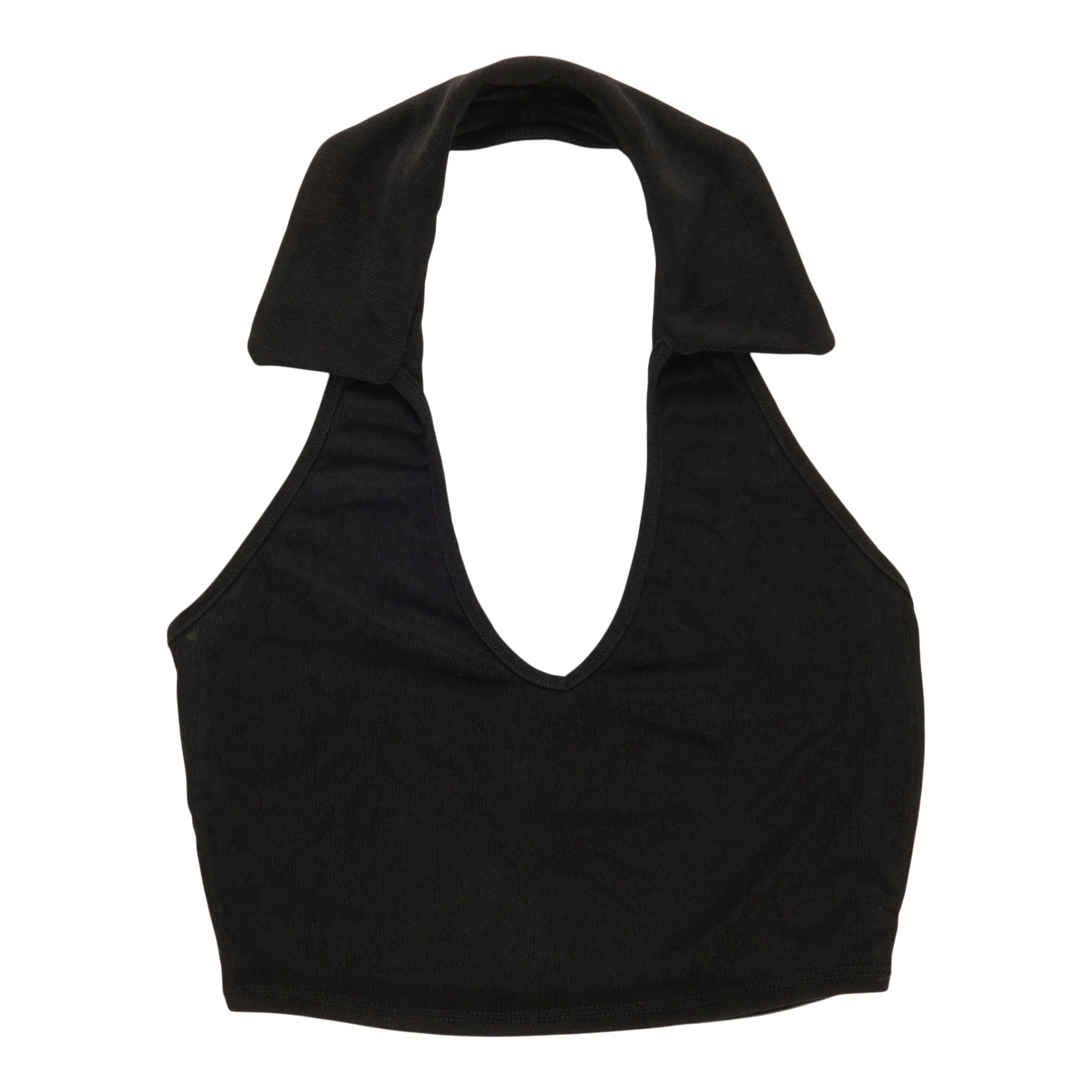 Women's Johnny Collar Cropped Top