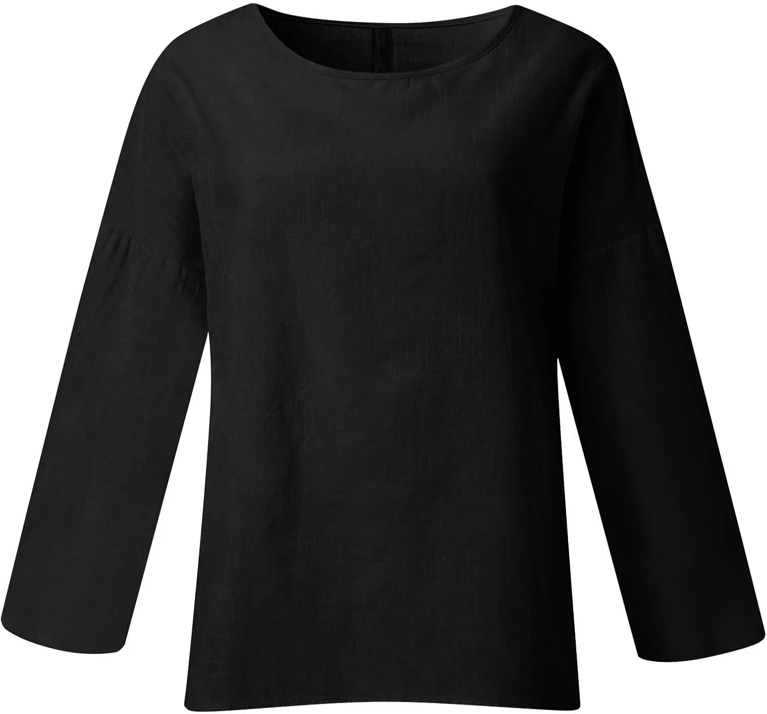 Women's Linen Short Sleeve Top - Breathable Summer Shirt for Women, Soft & Lightweight, Versatile Casual Beach Tee