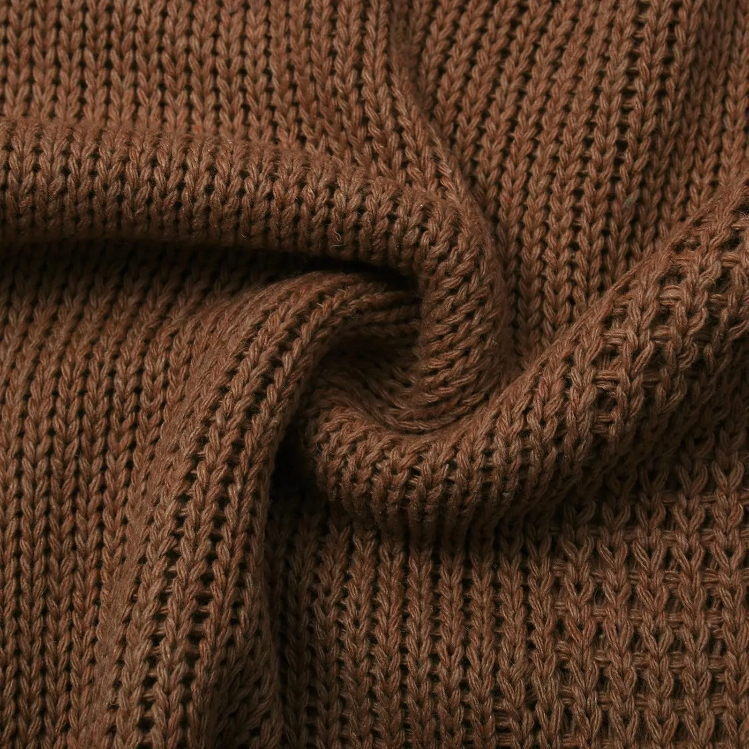 Women's Oversize Cardigan Long Plain Color Chunky Knit Sweaters Open Front Long Sleeve Outerwear Coat