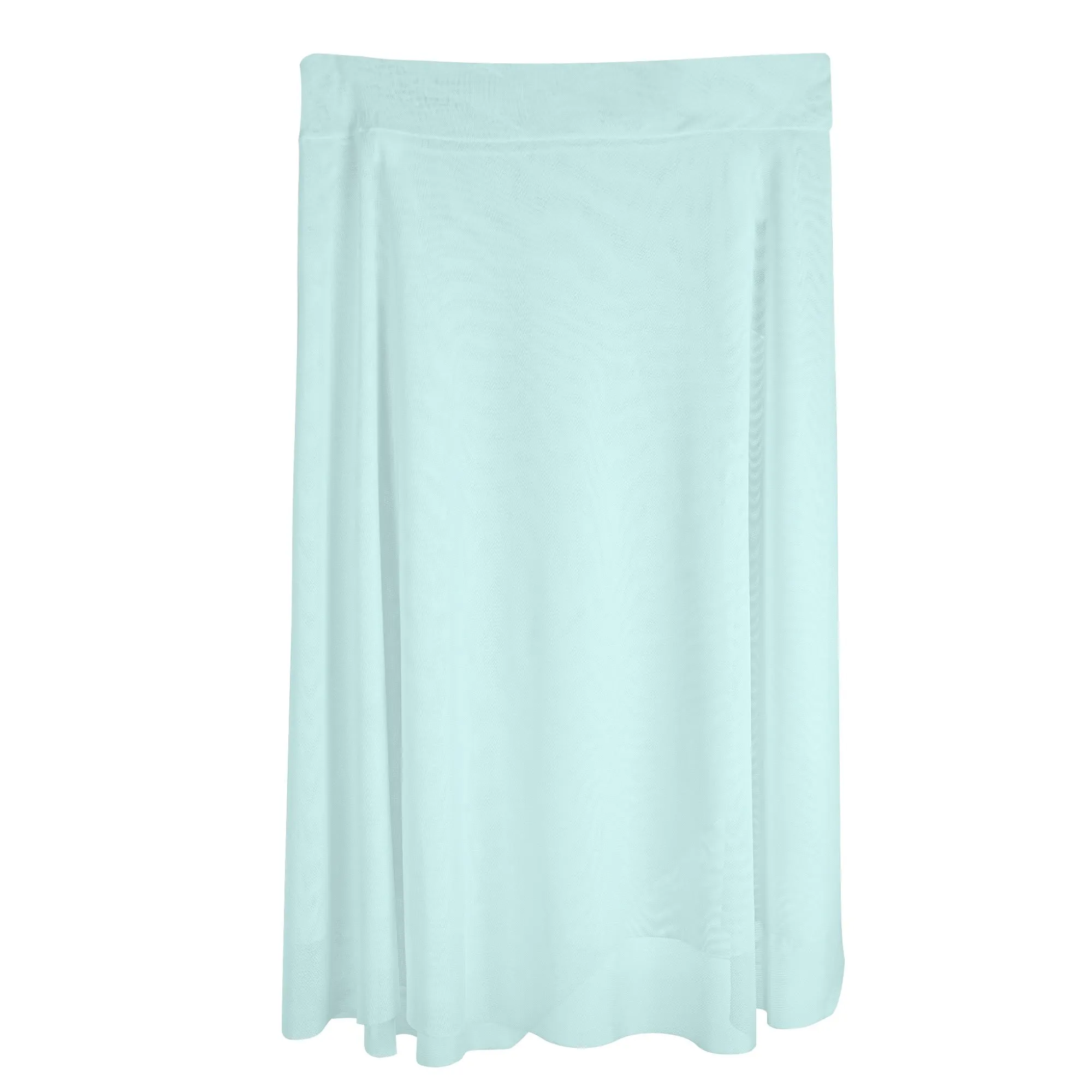 Womens Robin Egg Swimsuit Cover Up Ruffle Tie Side Beach Sarong Wrap Maxi Skirt