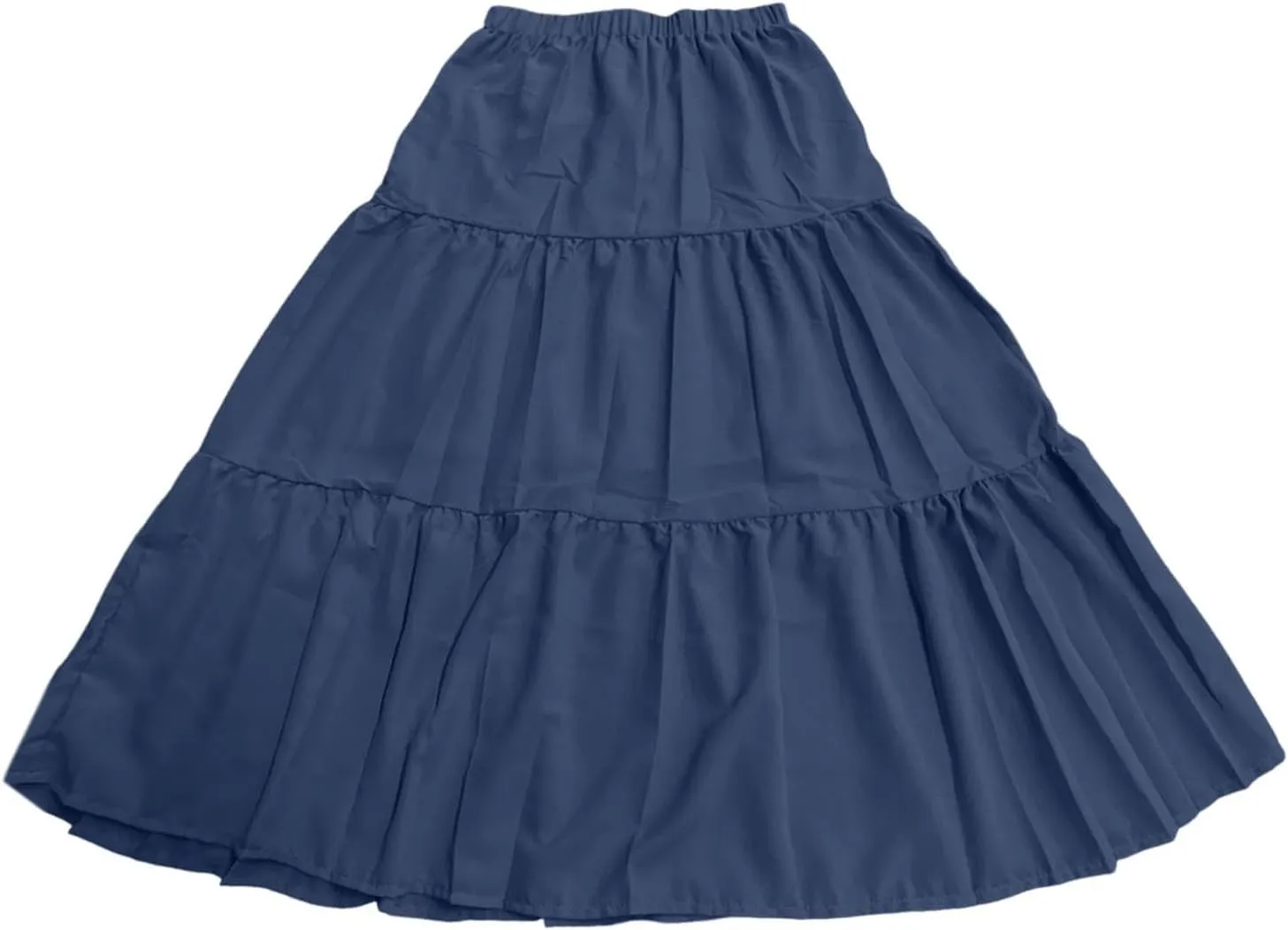Womens Summer Boho Flowy Swing Tiered A-Line Maxi Skirt 2025 Fashion Trendy Elastic Waist Pleated Long Beach Dress