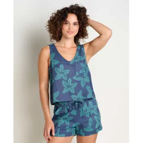 Womens Taj Hemp Button Back Tank Ii