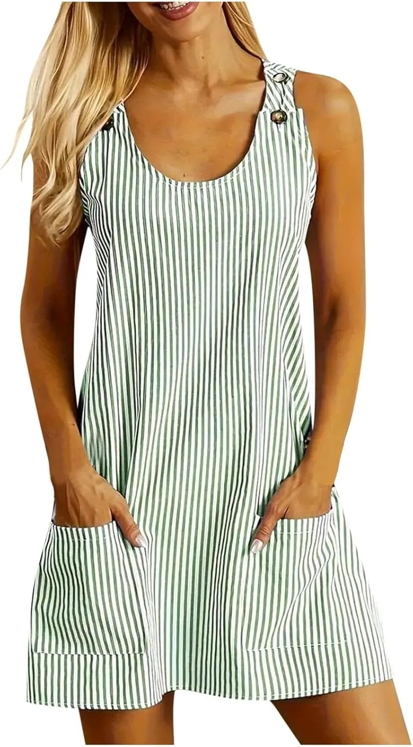 Womens Tennis Dress 2025 Trendy Summer Casual Loose Athletic Workout Exercise Mini Romper Dresses in Shorts S-3XL